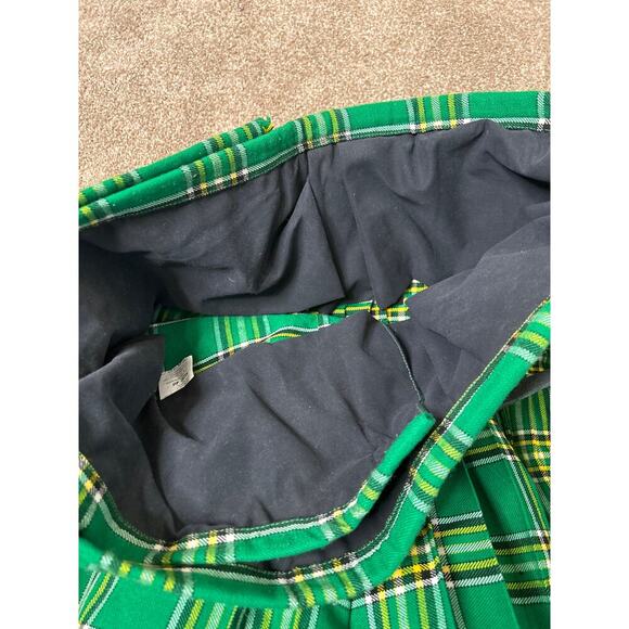 Men's scottish/Irish Kilt skirt green/black plaid SZ 46 Saint Patricks Day - Picture 7 of 7